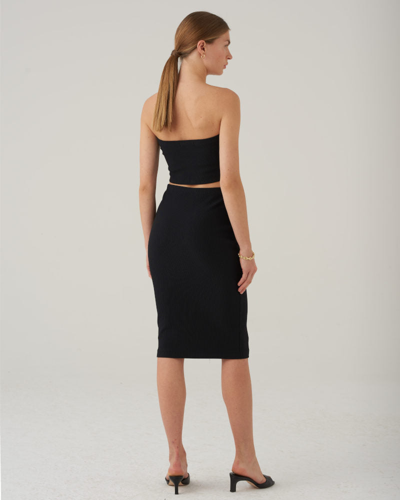 Treve Jersey Top, schwarz