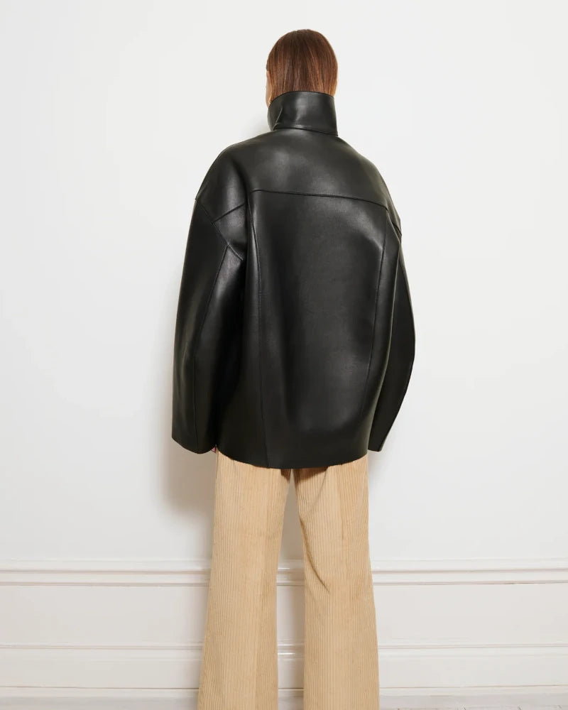 Double leather jacket