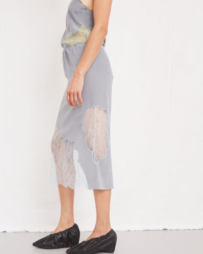Seidenrock Grey Pastel Blue