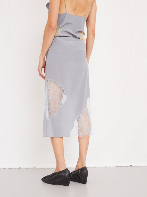 Seidenrock Grey Pastel Blue